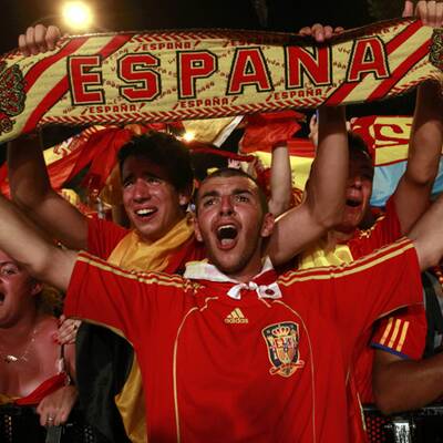 So jubeln Spanier über WM