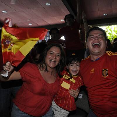 So jubeln Spanier über WM