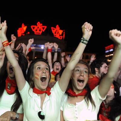 So jubeln Spanier über WM