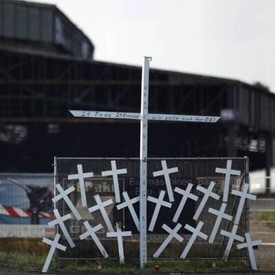 Gedenken an die 21 Todesopfer bei der Loveparade