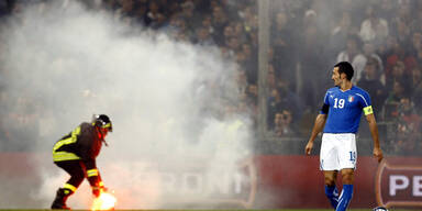 Italien-Serbien abgebrochen