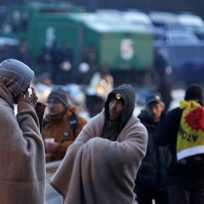 Proteste bei Castor-Transport