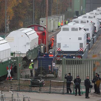 Proteste bei Castor-Transport