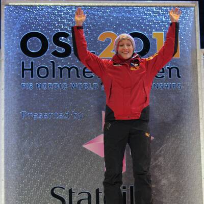 So jubelte Iraschko über WM-Titel