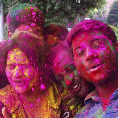 Buntes Treiben in Indien