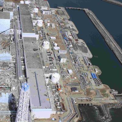 Luftaufnahmen der Reaktor-Ruine