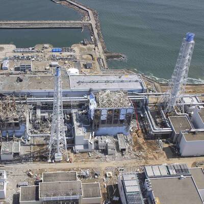 Luftaufnahmen der Reaktor-Ruine