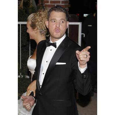 Frisch verheiratet: Michael Buble strahlt nch Trauung