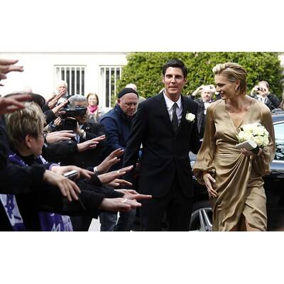 Maria Riesch in Gold: Standesamtliche Trauung in Garmisch