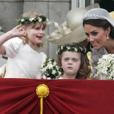 4 Brautjungfern & 2 Pagen stahlen Kate und William fast die Hochzeits-Show. 