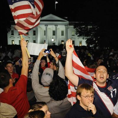 Euphorie auf den Straßen der USA