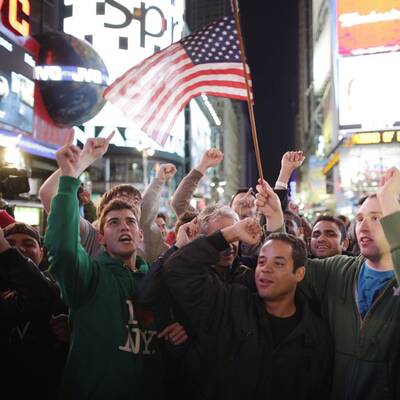 Euphorie auf den Straßen der USA