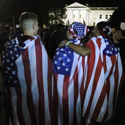 Euphorie auf den Straßen der USA