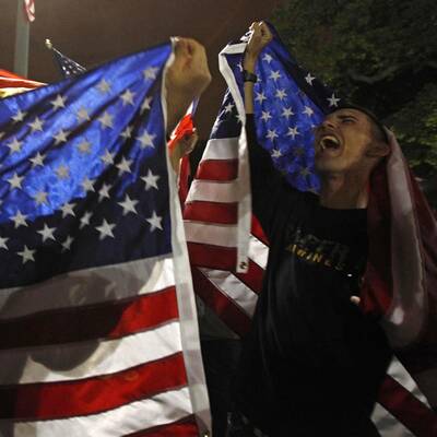 Euphorie auf den Straßen der USA