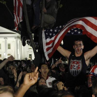 Euphorie auf den Straßen der USA