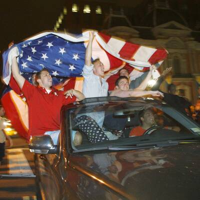 Euphorie auf den Straßen der USA