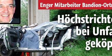 Höchstrichter
bei Unfall geköpft