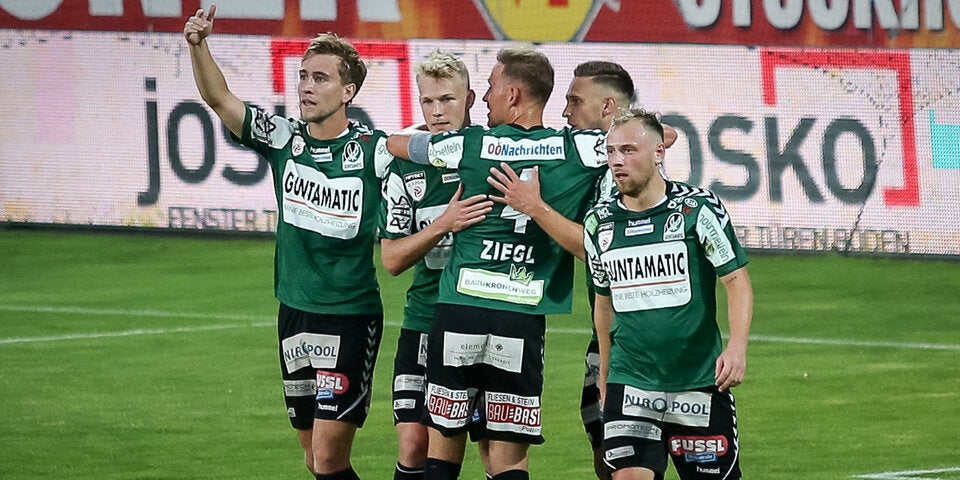 SV Ried schießt sich mit Torfestival zurück in Bundesliga