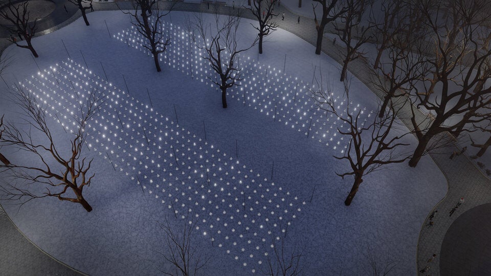 Österreicher erleuchtet New Yorker Park mit Hunderten LED-Lichtern