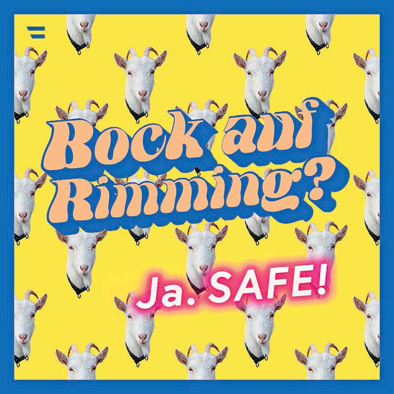 ''Lecken? Safe!'': Neue Sex-Kampagne von Rauch