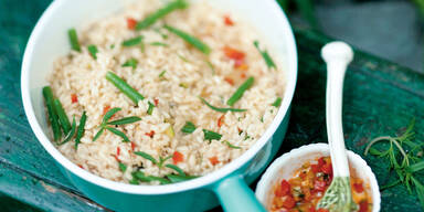 Risotto mit Bohnenkraut