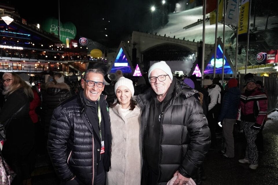 Robbie Williams als Schneekönig von Schladming