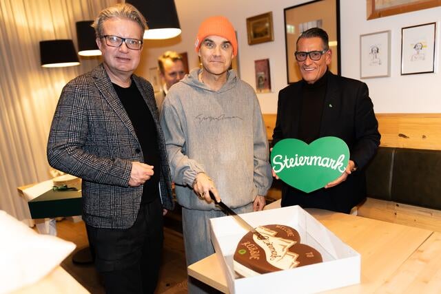 Robbie Williams ist in Schladming angekommen