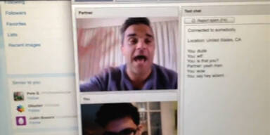 Robbie Williams singt für Fan im Chatroom