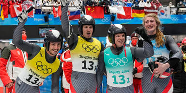 SILBER! Rodler krönen Olympia mit Team-Medaille