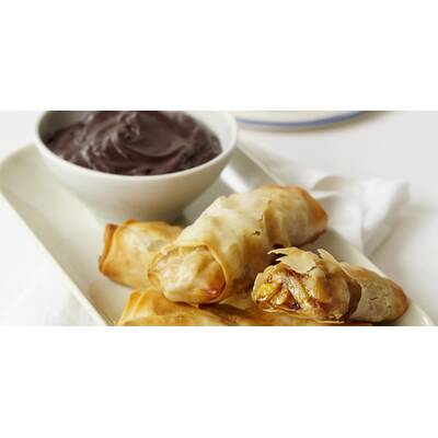 Roellchen mit Banane