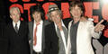 Rolling Stones: Charlie Watts (li.), Ronnie Wood, Keith Richards, Mick Jagger