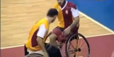 Ausschreitungen beim Rollstuhlbasketball