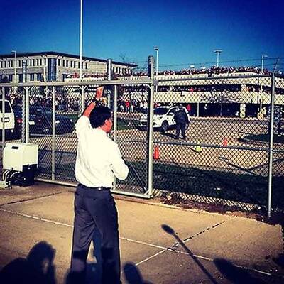 Barack Obama und Bruce Springsteen in Madison / Wisconsin 