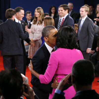 Obama und Romney in der 