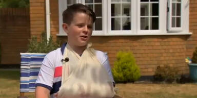 Ronaldo bricht Bub Arm