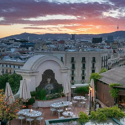 Freiluft Rooftop Kino El Palace in Barcelona 
