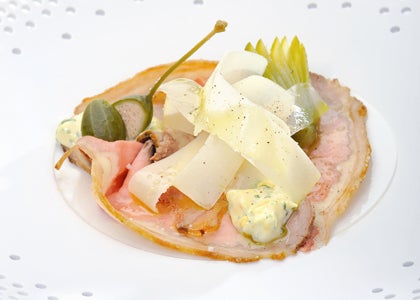 Rosa gebratenes Roastbeef