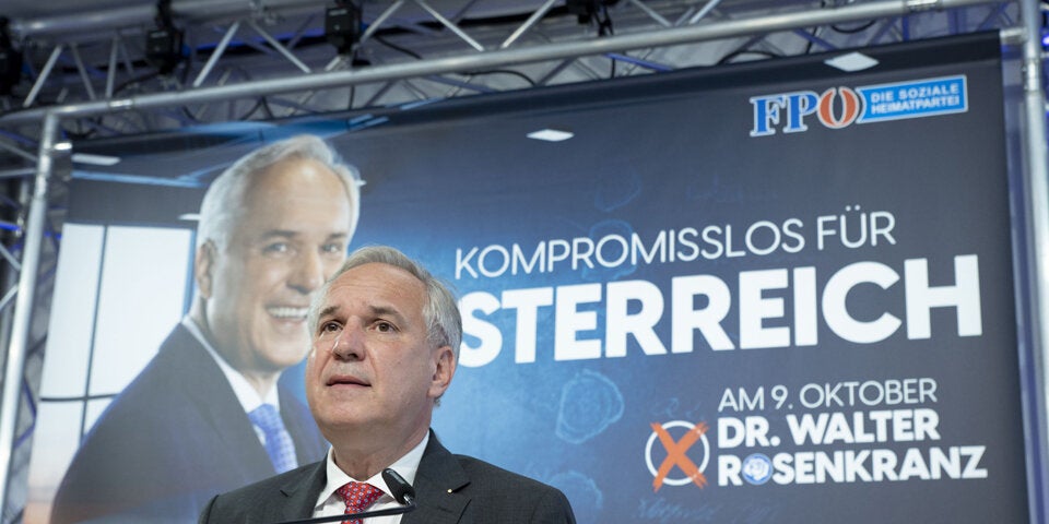 BP-Wahl: FPÖ präsentiert erstes Plakat