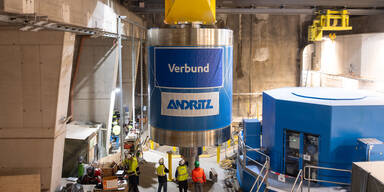 Energiebatterie tief im Berg