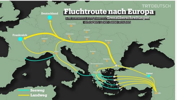 Erdogans TV liefert Migranten Routen bis Köln