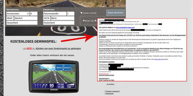 Mega-Abzocke bei "Gratis"-Routenplanern
