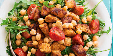 Rucolasalat mit Schweinefilet