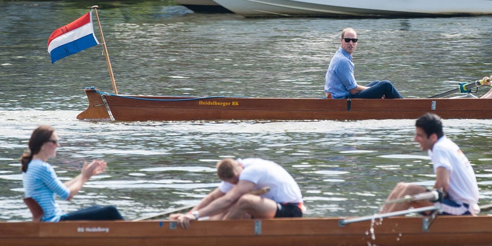 Prinz William und Kate Rudern Heidelberg