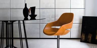 Runde Schalenform und eleganter Fu&szlig; von Zanotta