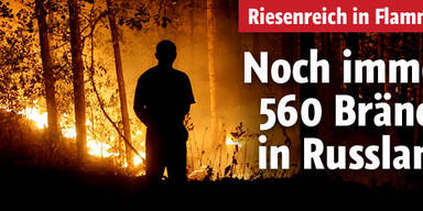 Feuer in Russland teilweise eingedämmt