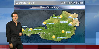 Das Wetter am Vormittag: Wechselhaft
