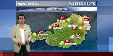 Das Wetter am Vormittag: Verbreitet sonnig