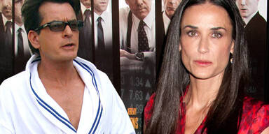 Charlie Sheen, Demi Moore