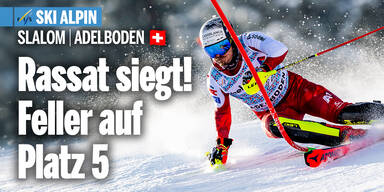 Feller rettet ÖSV Slalom-Ehre - Rassat schafft Sensation