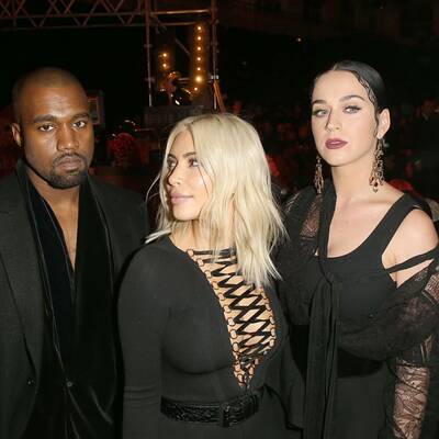 Kanye West, Kim Kardashian und Katy Perry